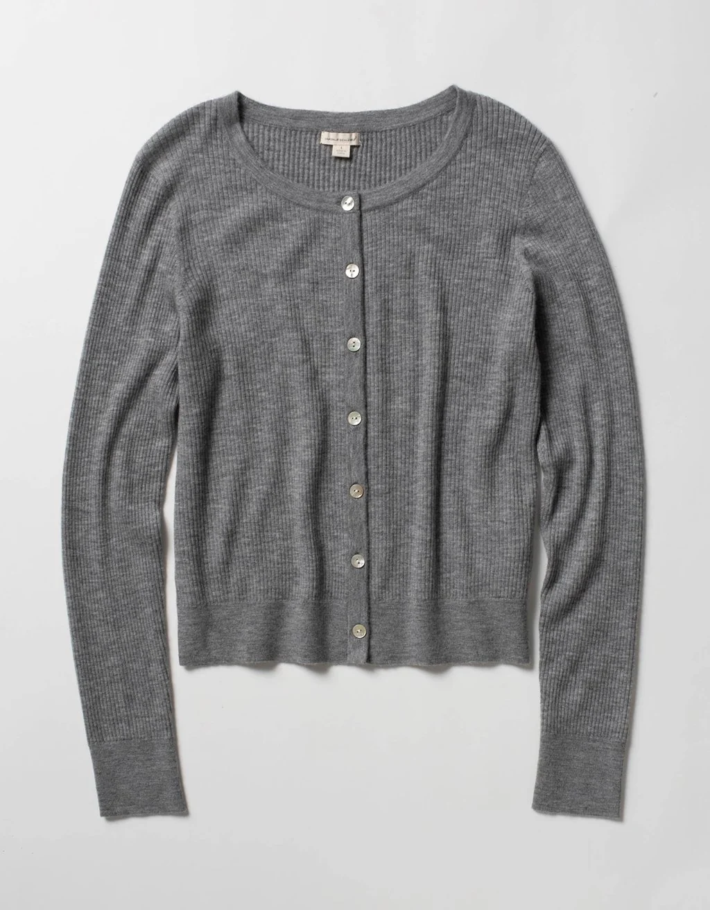 Unsubscribed Everyday-Weight Ribbed Cashmere Cardigan - Image 4