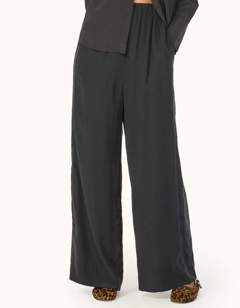 Unsubscribed Silk Wide Leg Pant - Image 3