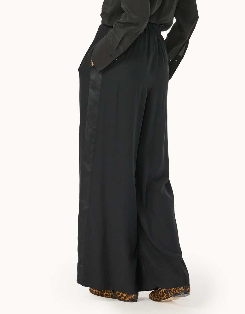 Unsubscribed Silk Wide Leg Pant - Image 4