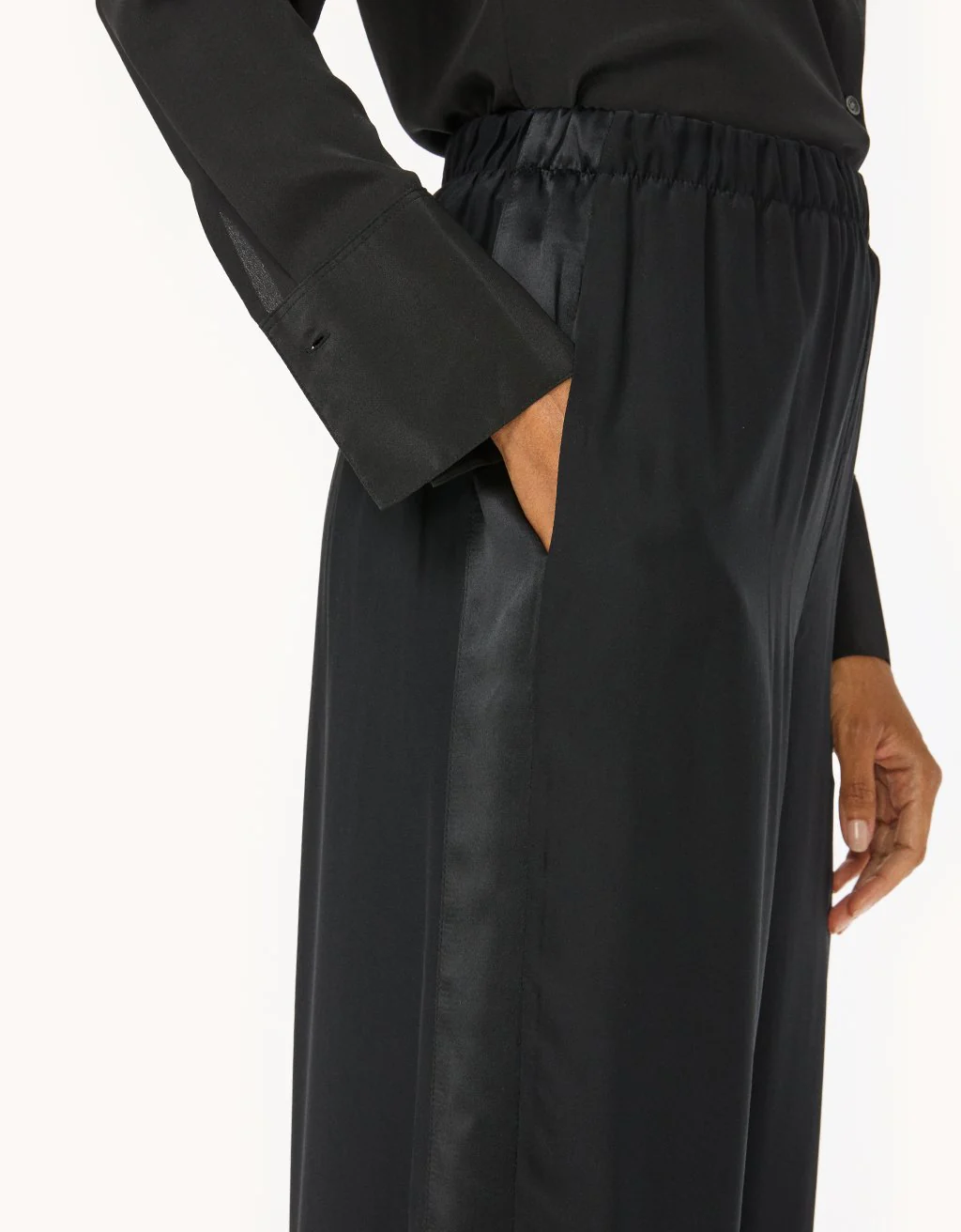 Unsubscribed Silk Wide Leg Pant - Image 5