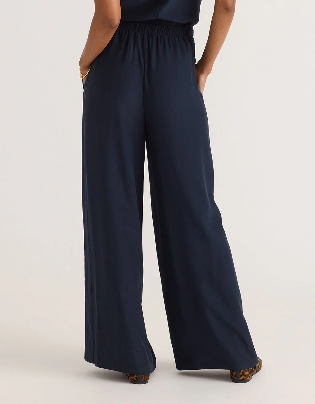 Unsubscribed Silk Wide Leg Pant - Image 3