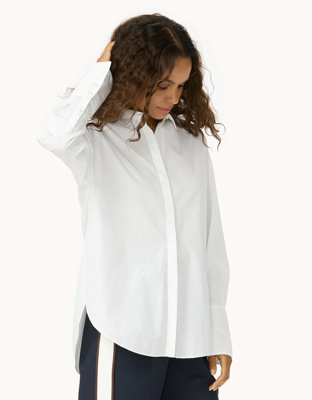 Unsubscribed Thomas Mason™ Poplin Clean Boyfriend Shirt - Image 4