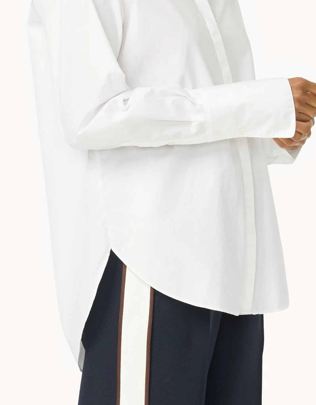 Unsubscribed Thomas Mason™ Poplin Clean Boyfriend Shirt - Image 6